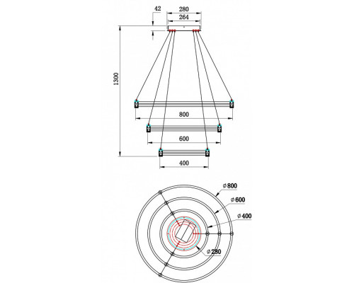 Подвесной светильник Stilfort Tooring 4006/05/03P