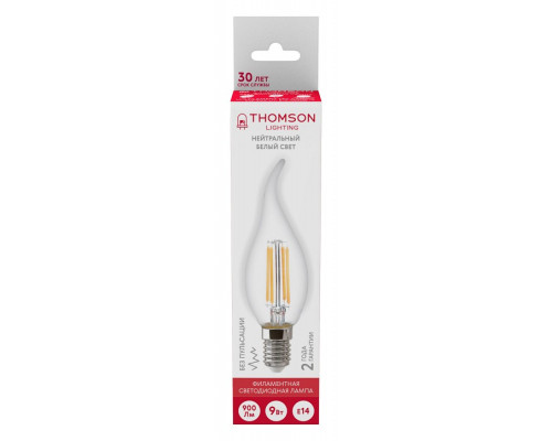 Лампа светодиодная Thomson Filament TAIL Candle E14 9Вт 4500K TH-B2078