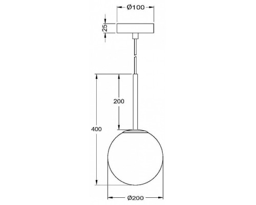 Подвесной светильник Maytoni Basic form MOD321PL-01B1