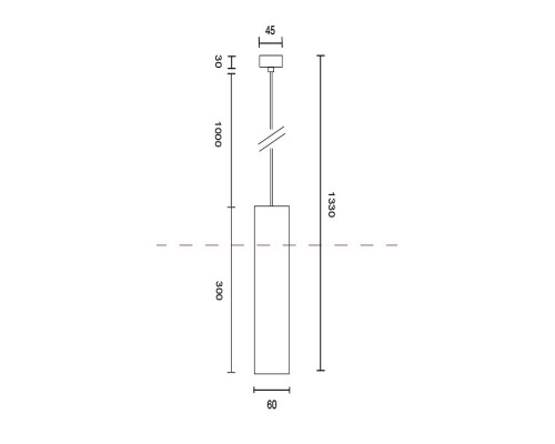 Подвесной светильник Maytoni Focus P075PL-01W