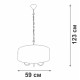 Подвесной светильник Vitaluce V3983 V3983-0/5