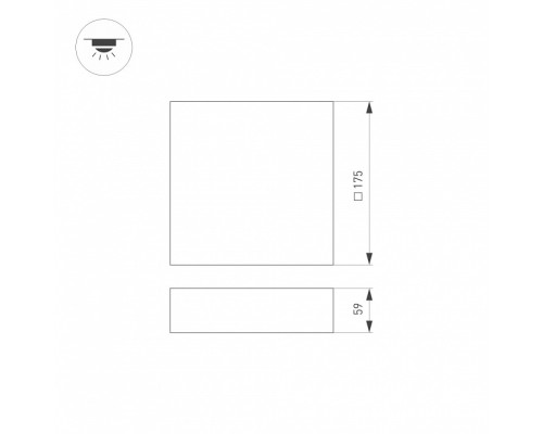 Накладной светильник Arlight QUADRO 034779