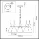 Подвесная люстра Lumion Gemma 3785/6
