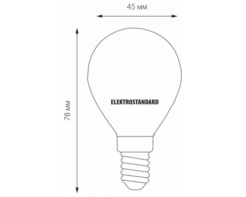 Лампа светодиодная Elektrostandard Mini Classic F E14 6Вт 3300K BLE1408