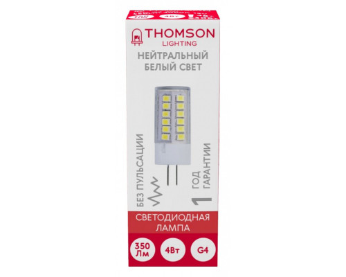 Лампа светодиодная Thomson G4 G4 4Вт 4000K TH-B4205