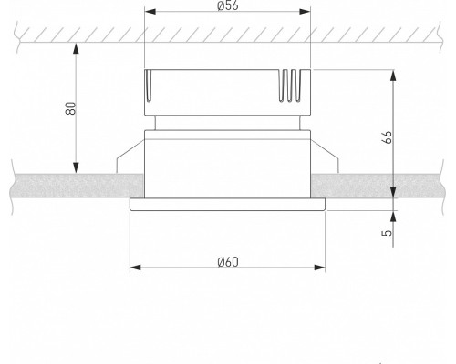 Встраиваемый светильник Elektrostandard Nuta 25026/LED