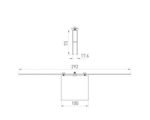 Фиксатор основания в профиле Arlight LINEAIR FLAT 030293