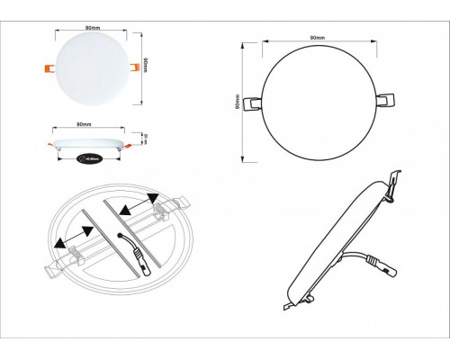 Встраиваемый светильник Arte Lamp Prior A7981PL-1WH