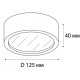 Накладной светильник Italline M04-525-125 M04-525-125 black 3000K