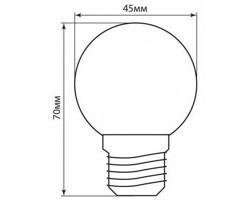 Лампа светодиодная Feron Saffit LB-37 E27 1Вт 6400K 25115