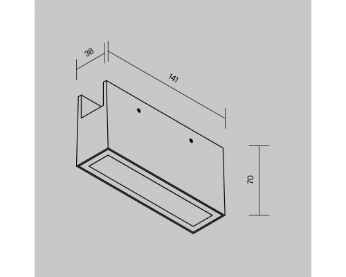 Накладной светильник Maytoni Points O-TR01-2-S-10WB3K