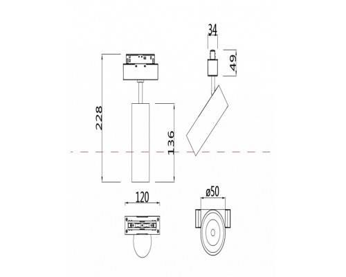 Светильник на штанге Maytoni Focus LED TR019-2-10W3K-W