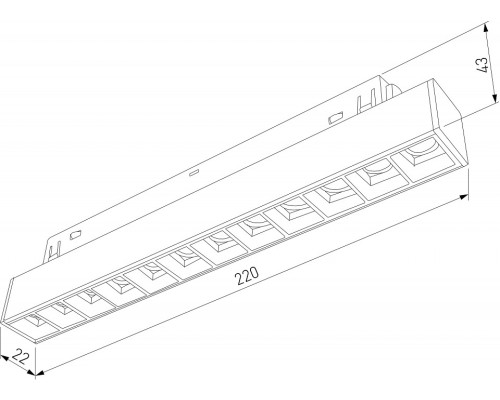 Встраиваемый светильник Elektrostandard Slim Magnetic a064529