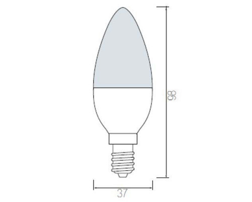 Лампа светодиодная Horoz Electric 001-003-0007 E14 7Вт 3000K HRZ00002241