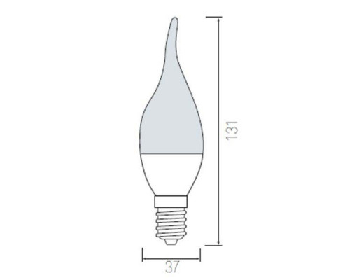 Лампа светодиодная Horoz Electric HL4370L E14 6Вт 4200K HRZ00000030