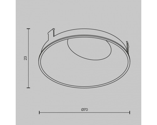 Кольцо декоративное Maytoni Wise Ring057-10-CH