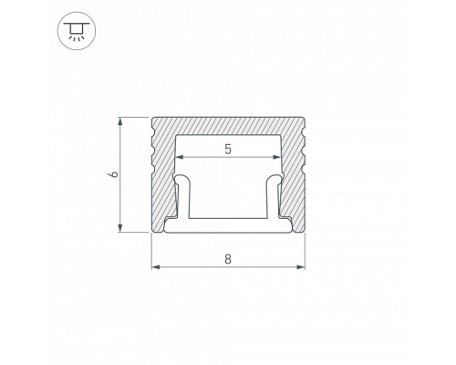 Профиль накладной Arlight SL-MINI 030522