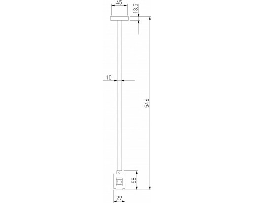 Основание на штанге Elektrostandard Esthetic Magnetic a065443