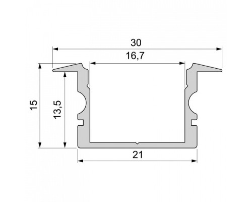 Профиль встраиваемый Deko-Light ET-02-15 975163