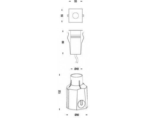 Встраиваемый в дорогу светильник Deko-Light Easy Square II RGB 730244