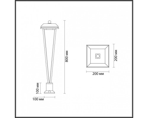 Наземный низкий светильник Odeon Light Bearitz 6655/12GL