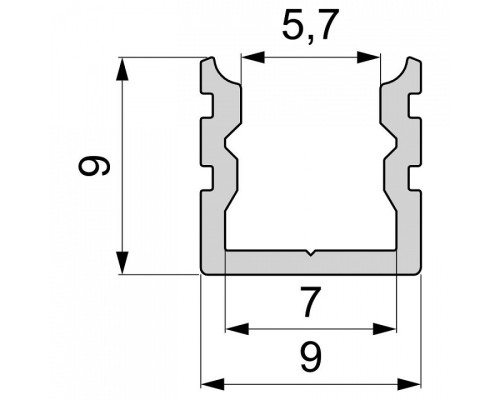 Профиль накладной Deko-Light AU-02-05 970183