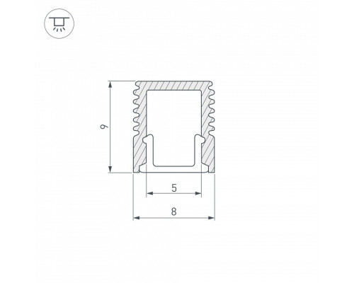 Профиль накладной Arlight SL-MINI 037109