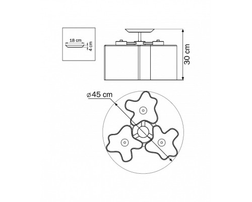 Потолочная люстра Lightstar Nubi 802030