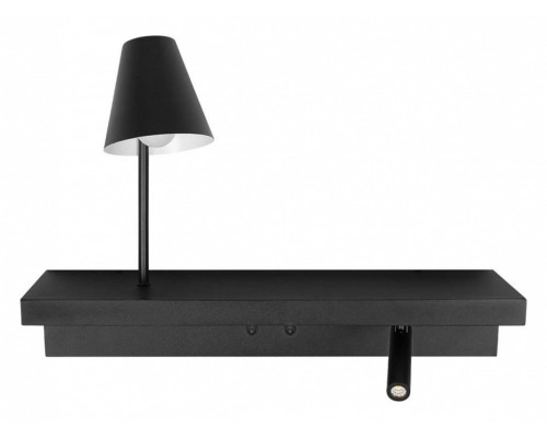 Бра с полкой Loft it Shelf 10216/2W Black