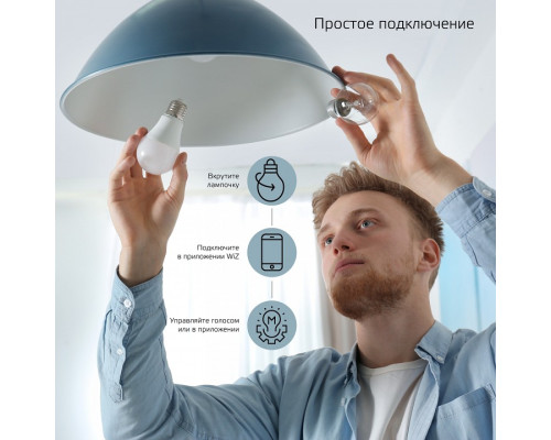 Лампа светодиодная с управлением через Wi-Fi Gauss Smart Home E14 5Вт 2700-6500K 1110112