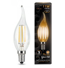 Лампа светодиодная Gauss LED Filament E14 11Вт 2700K 104801111