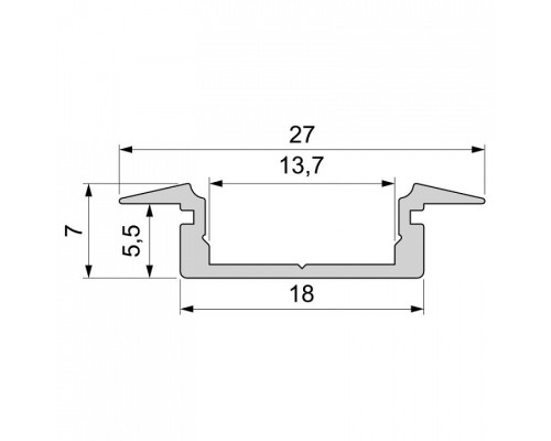 Профиль встраиваемый Deko-Light ET-01-12 975045