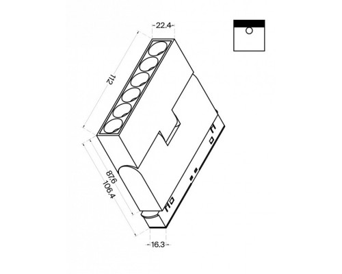 Накладной светильник Maytoni Points rot TR033-4-6W3K-M-DS-B