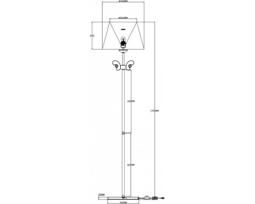 Торшер Moderli Riccardo V2500-1F