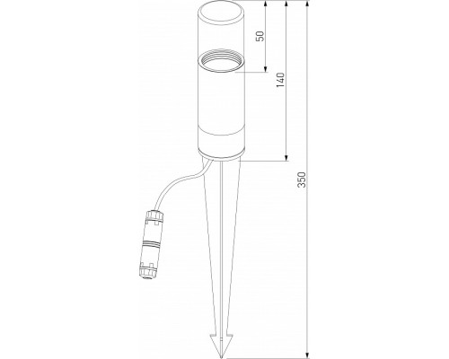 Наземный низкий светильник Elektrostandard Hidden a066034