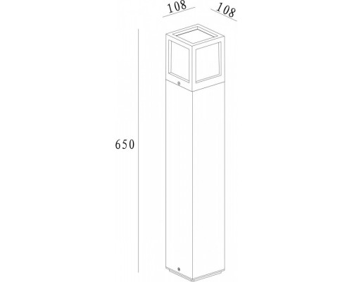 Наземный низкий светильник Deko-Light Facado 730332