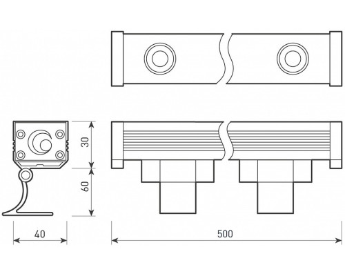 Светильник на штанге Arlight Line wallwasher 37367