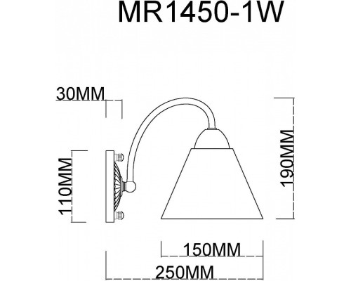 Бра MyFar Anna MR1450-1W