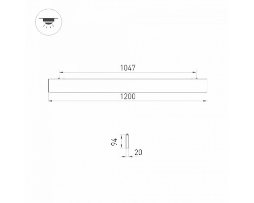 Модульный светильник Arlight LINEAIR FLAT 031530