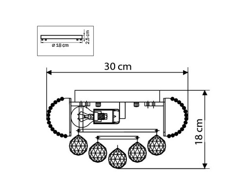 Накладной светильник Lightstar Monile 704032