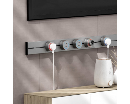 Розетка с заземлением на треке Arte Milano Am-track-sockets-39 397951TS/ES Grey