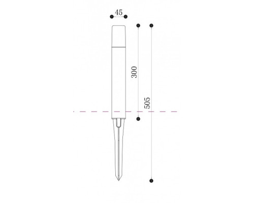 Наземный низкий светильник Maytoni Talpa O416FL-L3B3K1