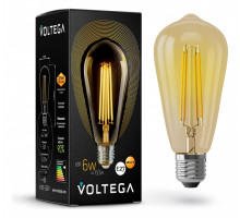 Лампа светодиодная Voltega Loft Led E27 6Вт 2800K 5526