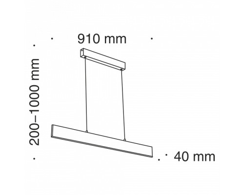 Подвесной светильник Maytoni Step P010PL-L23B4K