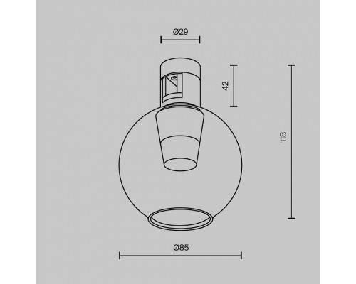 Накладной светильник Maytoni Bubble TR148-1-3W3K-BS