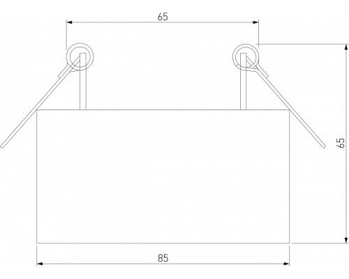 Встраиваемый светильник Elektrostandard Glam a065708