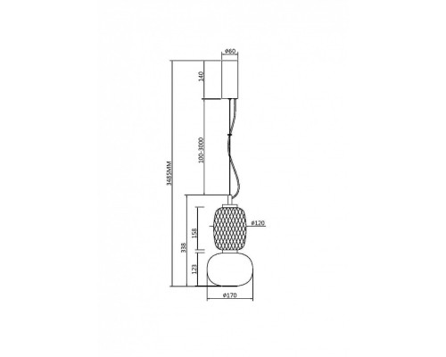 Подвесной светильник Maytoni Pattern MOD267PL-L18CH3K