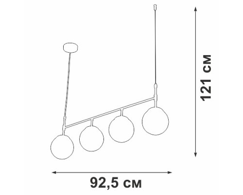 Подвесной светильник Vitaluce V46920 V46920-8/4S