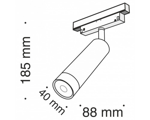 Светильник на штанге Maytoni Focus LED TR019-2-7W3K-B