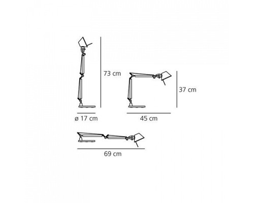 Настольная лампа офисная Artemide  A011830